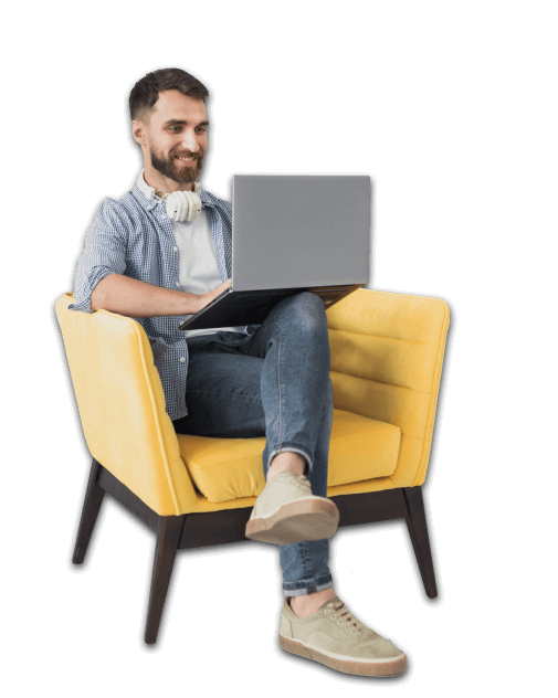 Persona con laptop
